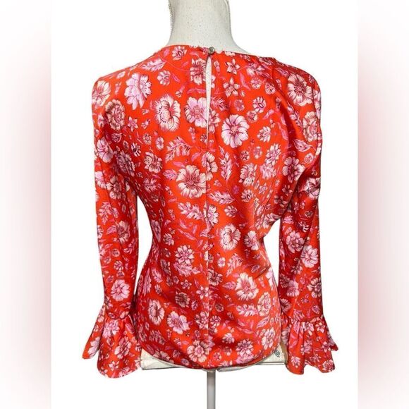 Women's - J. Crew Winter Garden Top in Poppy Fields, Size Small - Picture 4 of 7